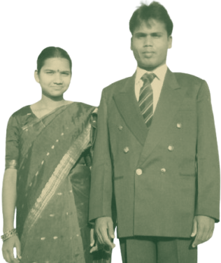 Anjali Suman and Arvind Kumar Suman in the early years of ASM Investments